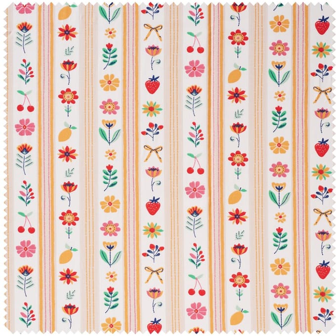 Katoenen stof "Summer Ribbon"