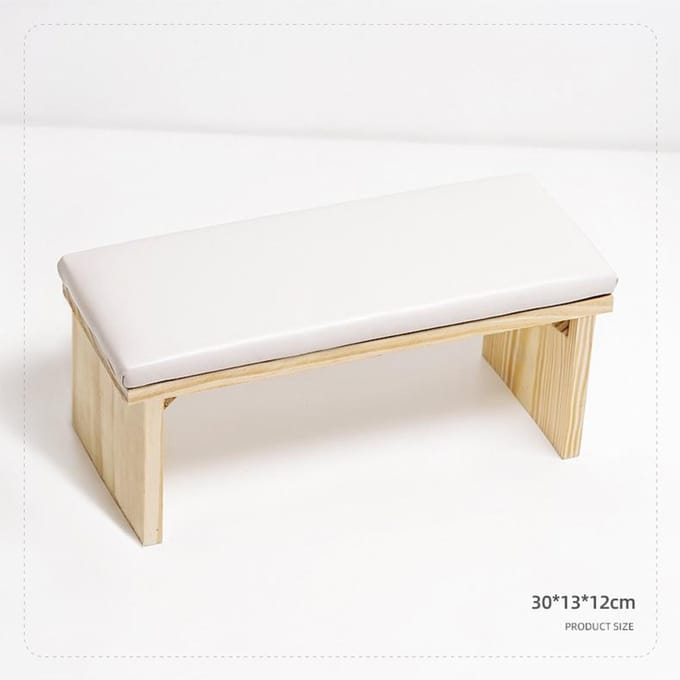 Table de manucure en bois, repose-main, coussin pour repose-bras, pour Salon de manucure, outil de Nail Art, repose-main, porte-oreiller blanc