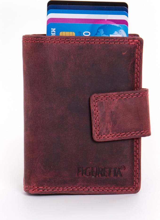 Figuretta RFID Billfold / Creditcardhouder / Portemonnee - Rood