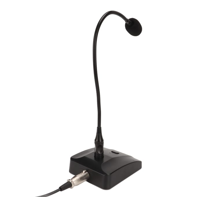 Zwanenhals Condensatormicrofoon Professionele 6,35 mm Desktop Bedrade Microfoon voor Uitzending