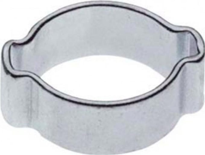 Slangklem - 2-oor 10mm, gegalvaniseerd, 100 stuks