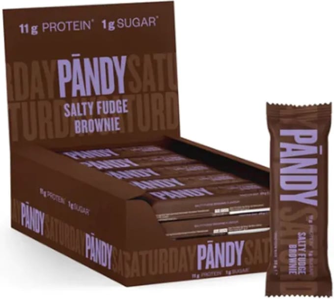 Pandy Eiwitreep - laag in suiker - Salty Fudge Brownie - protein bar - 18 x 35 g