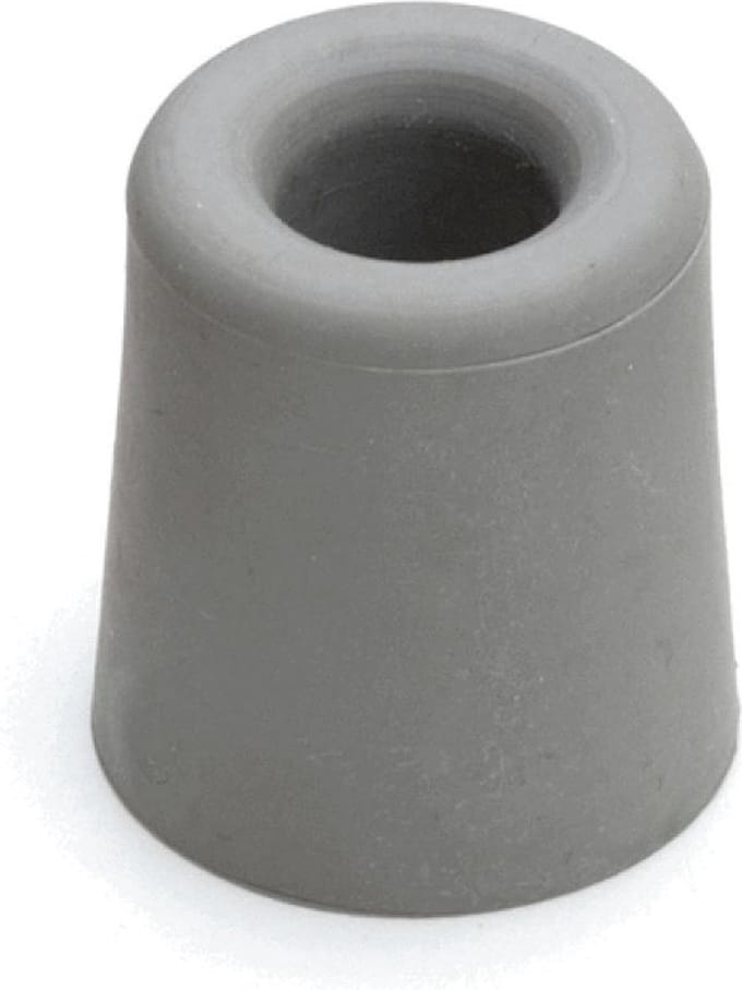 Deurstopper - rubber - grijs - 2,4 x 3 cm - deurbuffer - deurstoppers