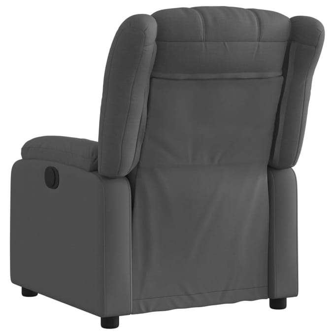 vidaXL - Relaxfauteuil - Donkergrijze - Stof