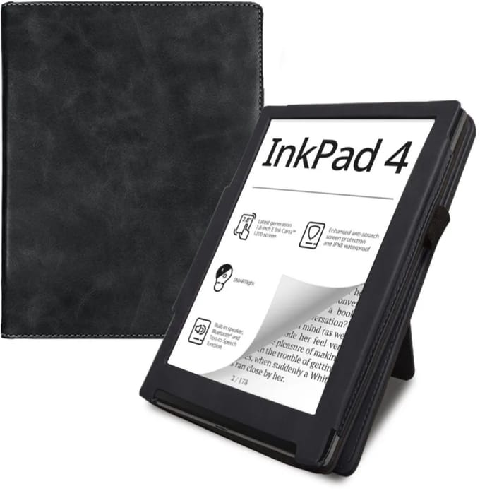 EtuiTab PocketBook InkPad 4 - Smart Cover - Zwart - Kunststof - 7,8"