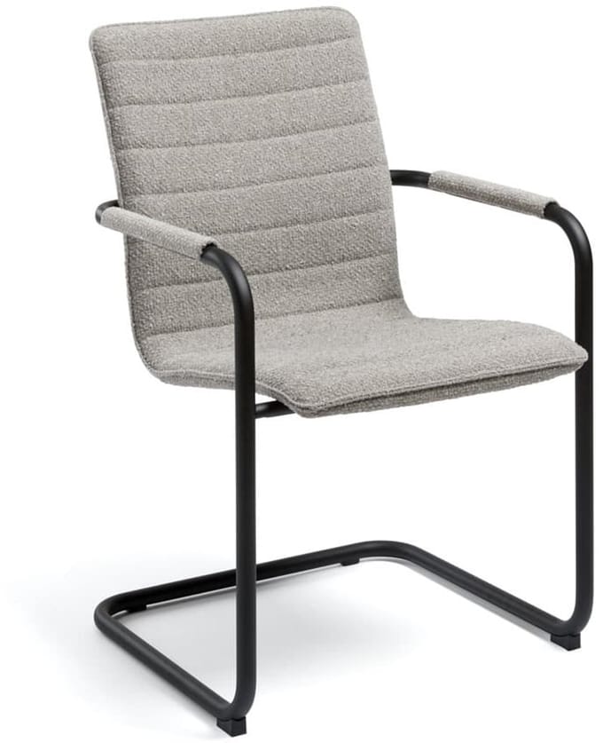 Design sledestoel in Society stof Lever