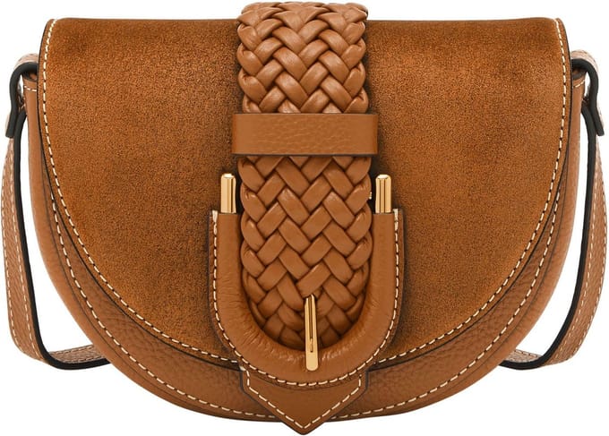 FOSSIL Schoudertas Harwell Flap Crossbody Bag Brown Bruine