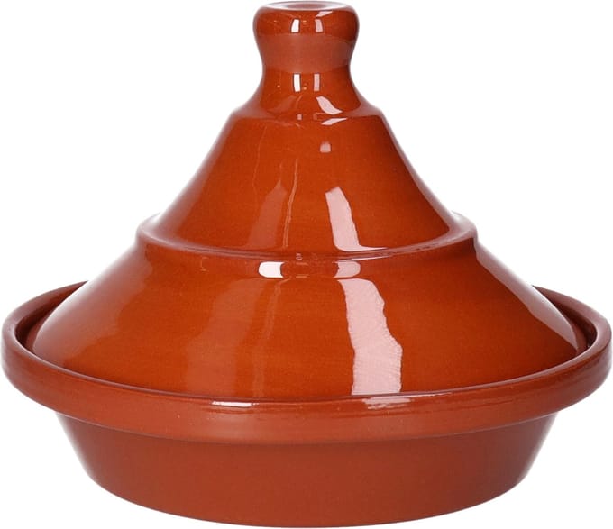 CM Tajine aardewerk - Marrakesh - terracotta - D22 x H17 cm - Oosterse stoofpan/kookpot