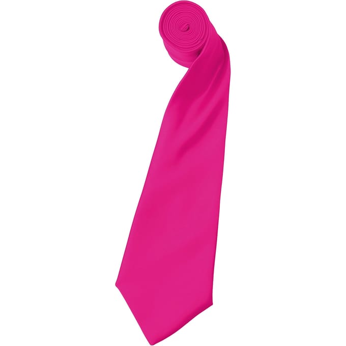 Premier Herensatineband (smal blad) (pakje van 2) (Fuchsia)