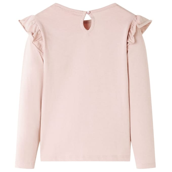 vidaXL - Kindershirt - met - lange - mouwen - 92 - roze