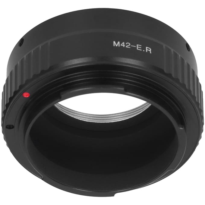 NEWYI M42‑ EOS R Lensadapterring voor M42 Schroefdraadlens naar voor Canon RF Camera black