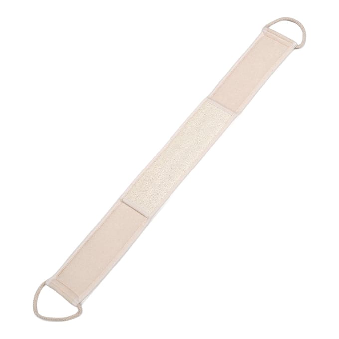 Exfoliërende Badhanddoek Luffaspons Verwijder Dode Huid Diepe Reiniging Douche Rugstrip white