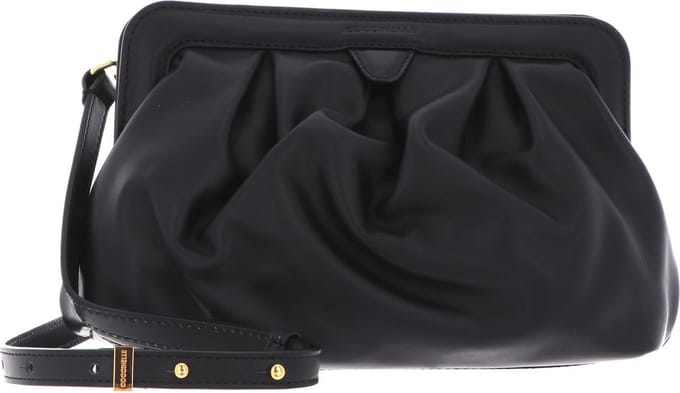 COCCINELLE Leren Schoudertas Diletta Mini Bag Noir Zwart