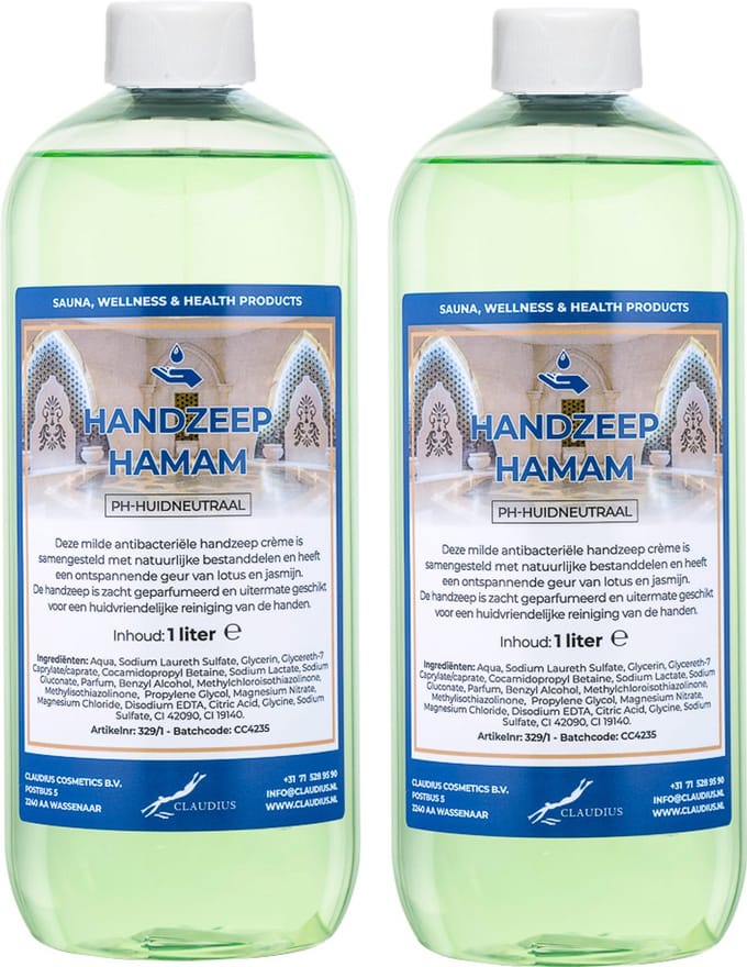 Handzeep Hamam 1 liter - set van 2 stuks