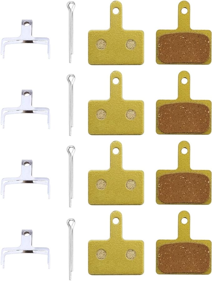 Dailygoods - 4 Paar Gesinterde Metalen MTB Remblokken