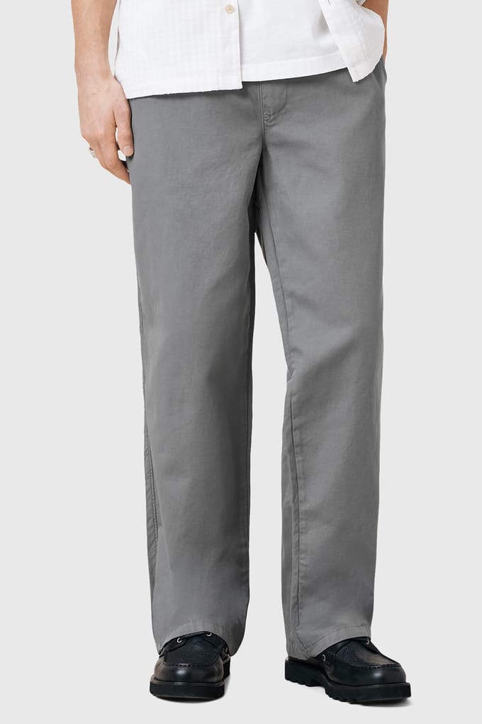 AllSaints Hanbury Trouser Pillar Grey Größe: XL | Jogginghosen Outlet | Herren | Grau
