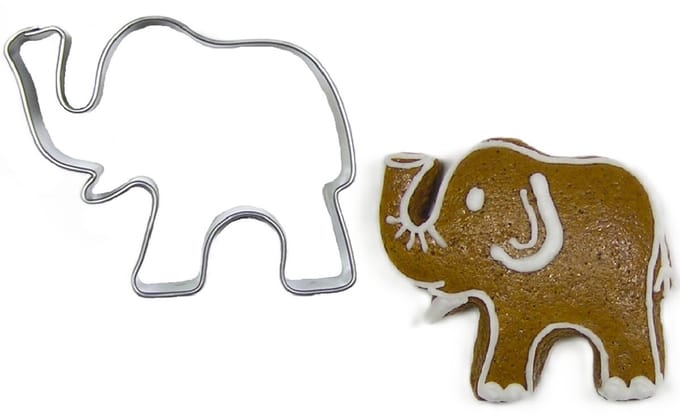 BrandNewCake Uitsteekvorm Olifant RVS 5cm