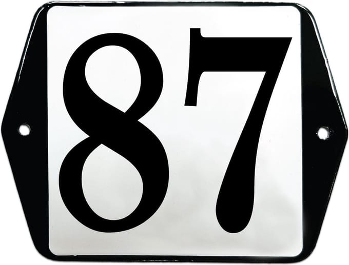 Emaille huisummer model oor - 87
