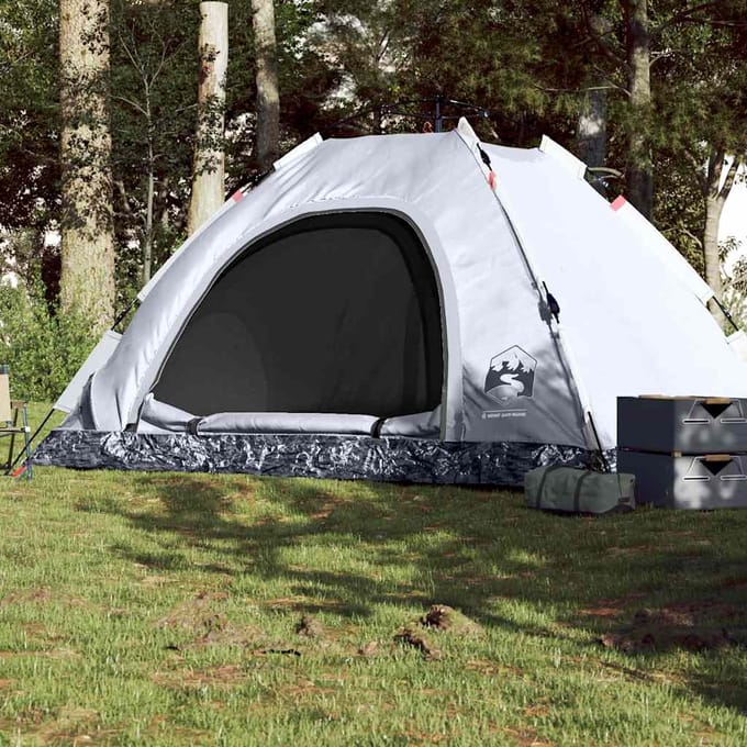 vidaXL - Tent - 5-persoons - snelontgrendeling - verduisterende - stof - wit