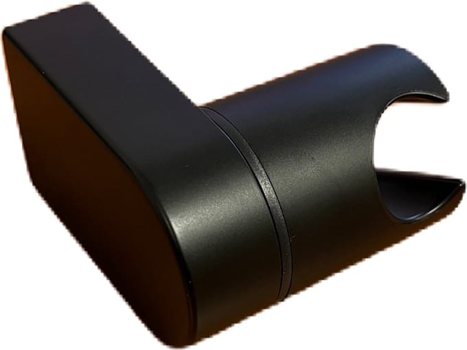 Kantelbare handdouchehouder Tube zwart
