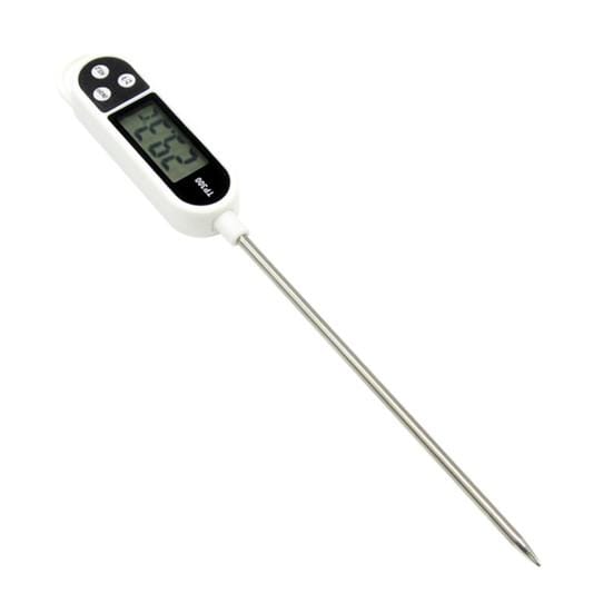 Thermomètre alimentaire numérique cuisine BBQ cuisson viande température mesure sonde outil beige