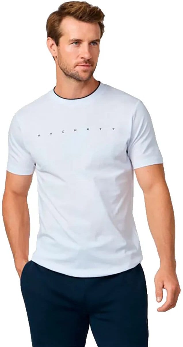 Hackett Essential T-shirt Met Korte Mouwen Wit 2XL Man