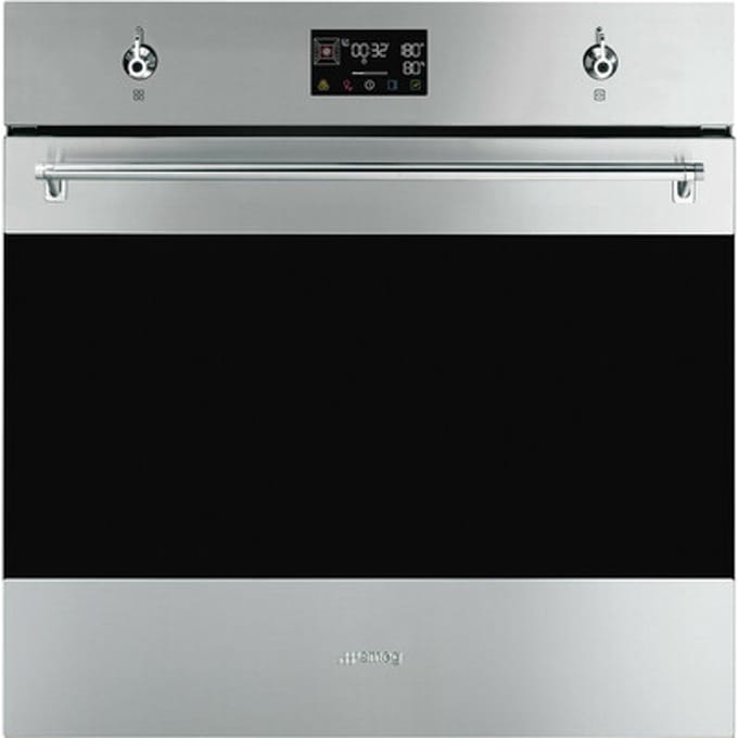 SMEG Pyro steam Galileo Oven Oven , Classici, 60 cm, Combi-stoom, Roestvrij staal, A+, Pyrolyse