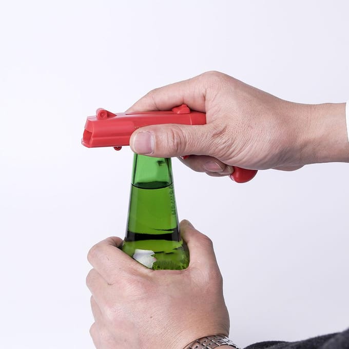 Pistool Lanceerder Schutter Bierflesopener Bier Drank Openers grijs