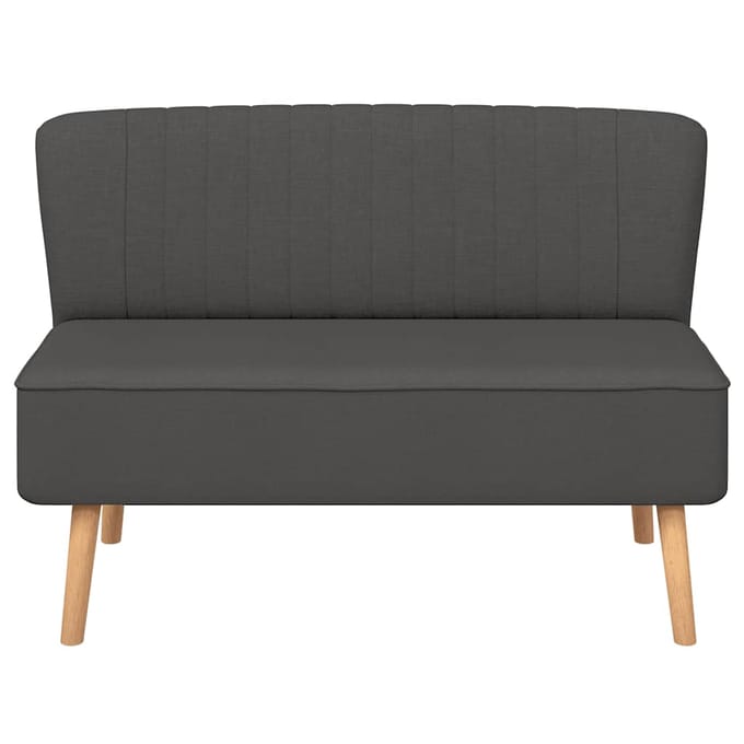 vidaXL - Bank - 117x55,5x77 - cm - stof - donkergrijs