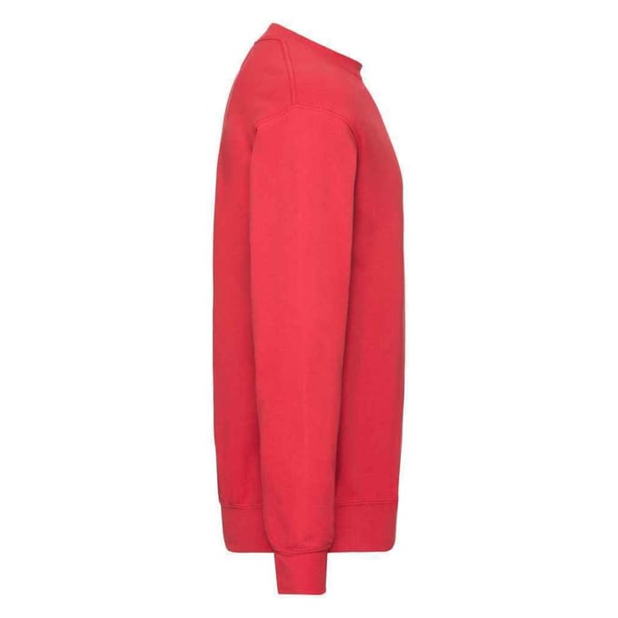 Fruit of the Loom Unisex Sweatshirt met Klassieke Schouder (Rood)