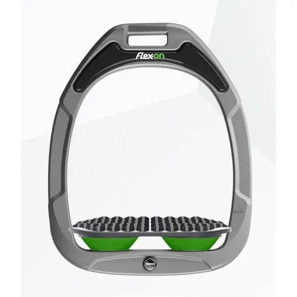 Aluminium/Grijs/Groene Endurance Beugels Flex-On Green Composite