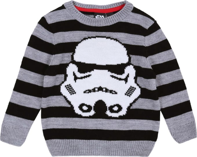 Zwarte STAR WARS gestreepte trui