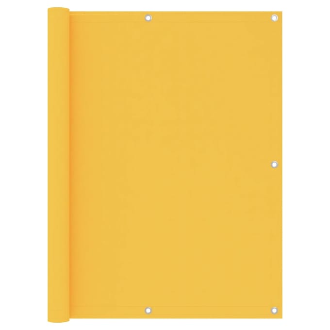 vidaXL - Balkonscherm - 120x600 - cm - oxford - stof - geel