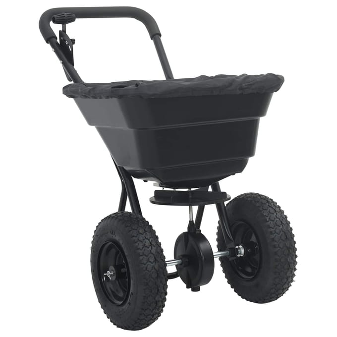 vidaXL - Verspreider - Zwart - 53 - x - 81,5 - x - 78 - cm - PVC - en - Staal