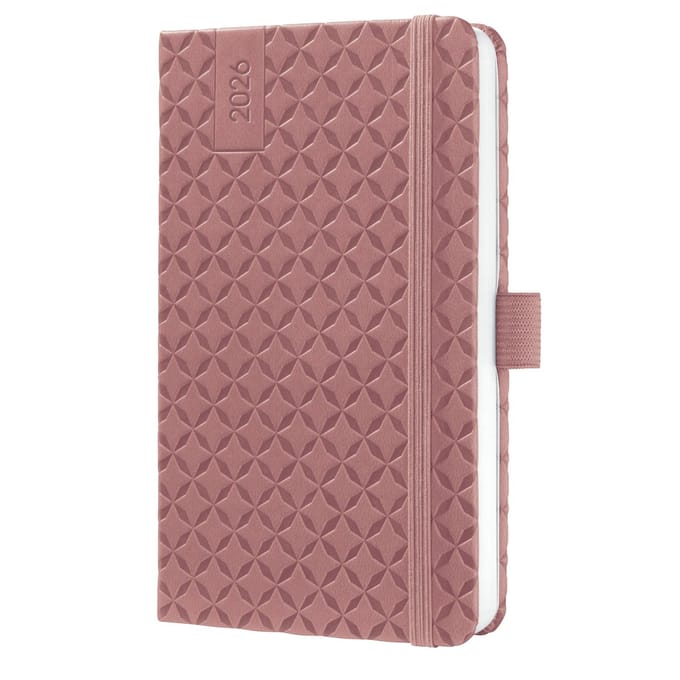 Sigel weekagenda Flair 2026 formaat A6 Dusty Red hardcover