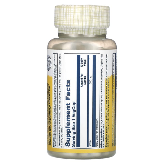 Inositol, 500Mg, 100 Vegetarische Capsules