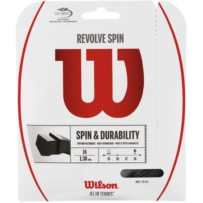 Wilson Revolve Spin Set Snaren 12,2m-Zwart