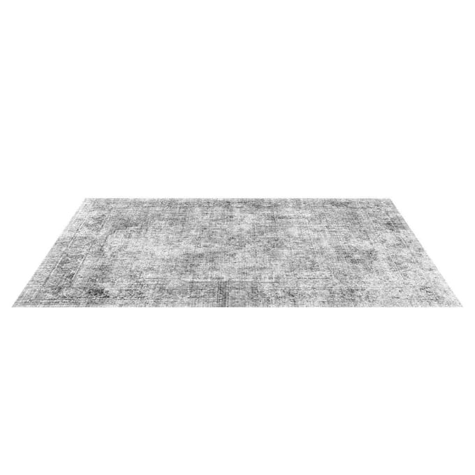 Groot Vloerkleed 6x9 ft Antislip en Scheurbestendig Vloermat Boheems Grijs