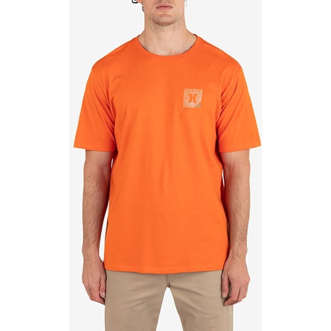 Hurley Evd Corner Short Sleeve Bengal Maat: S | T-shirts met Print Outlet | Heren | Oranje