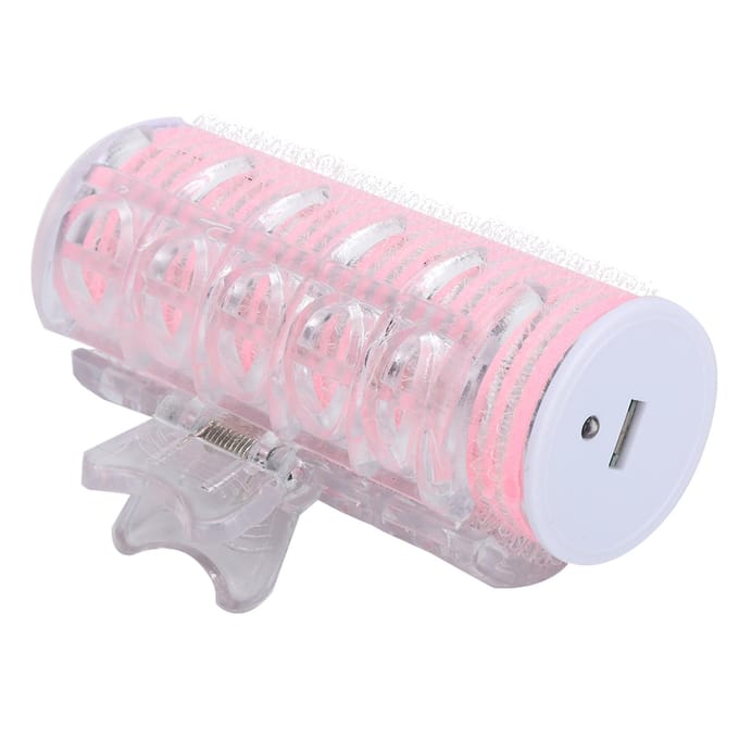 USB Draagbare Haarroller Pony Krullen Haarstyling Tool Mini Elektrische KrultangRoze white
