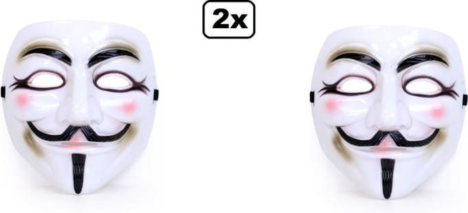 2x Masker Vendetta - festival thema feest party fun