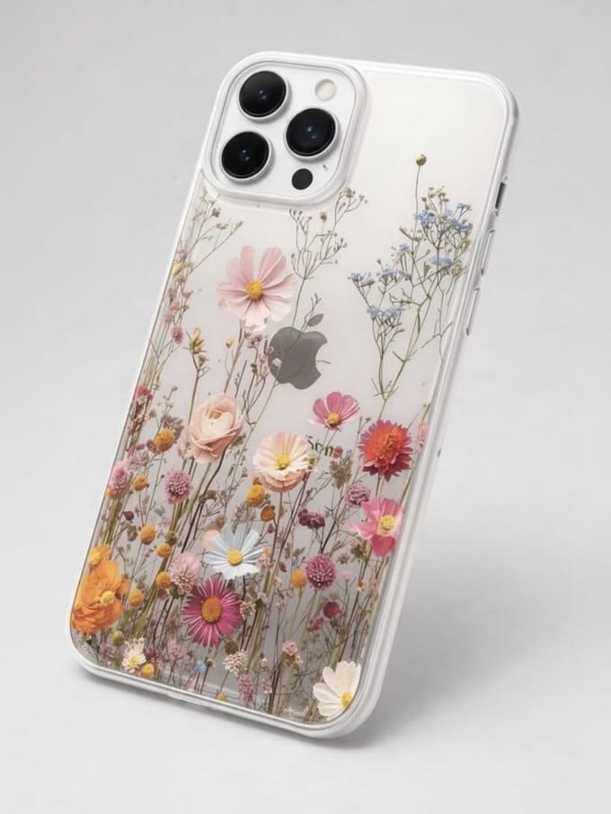 Vrolijk telefoonhoesje met gedrukte bloemetjes - iPhone 11 Pro