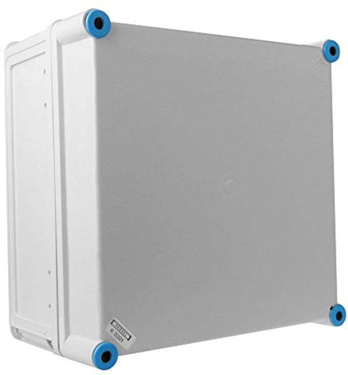 Industriële aansluitdoos 300x300x170 IP65 met grijze deksel