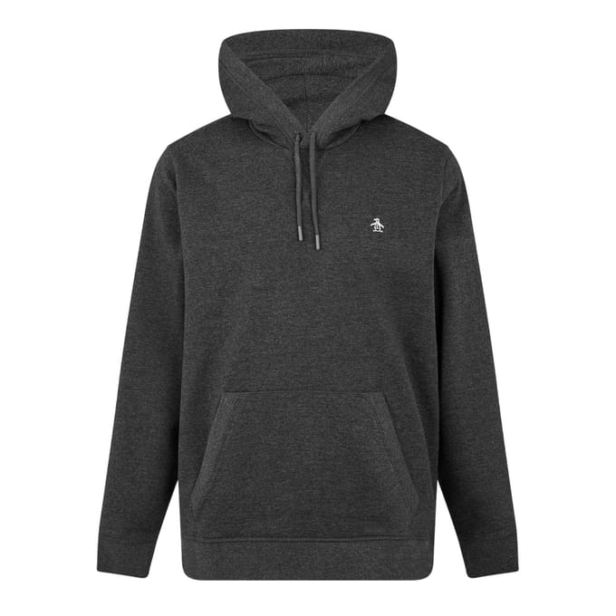 Original Penguin Heren Hooded Regular Hoodie (Donker houtskool)