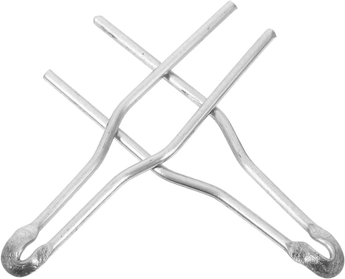Brander Punten - Houtbrand Accessoires - Creatief Werk - Duurzaam Ontwerp - Compact Formaat - Zilverkleurig