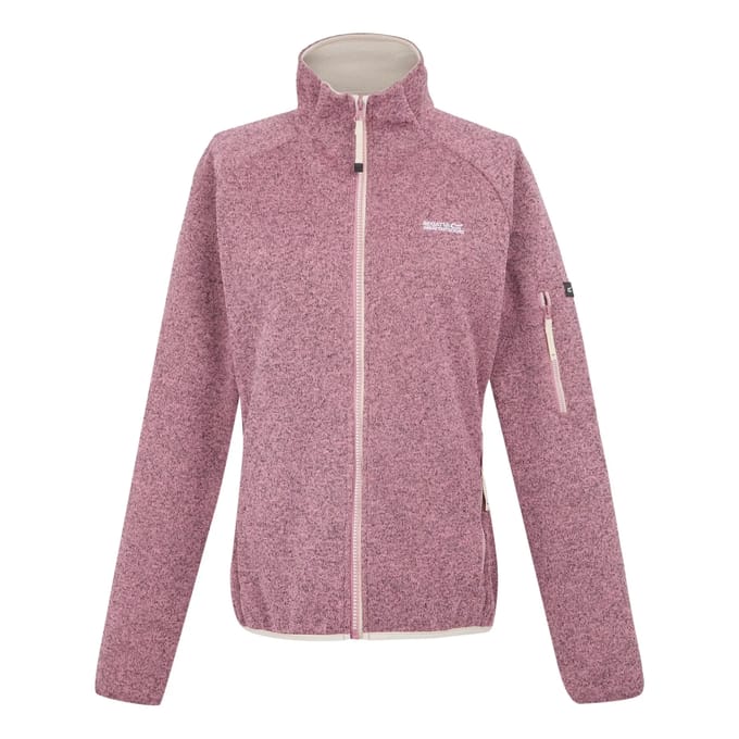 Fleece Hiking Dames Zip-up Front Side Pockets