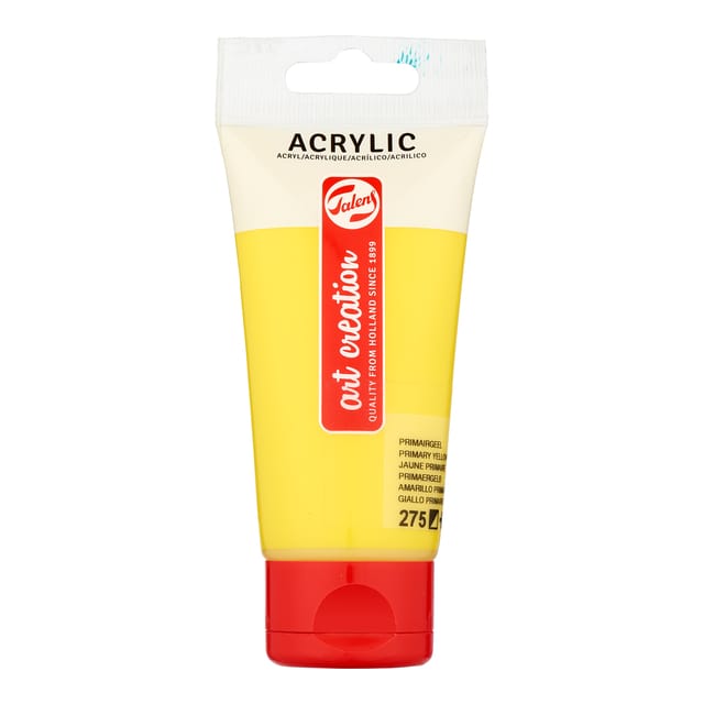 Talens Art Creation acrylverf tube van 75 ml, primairgeel 3 (275)