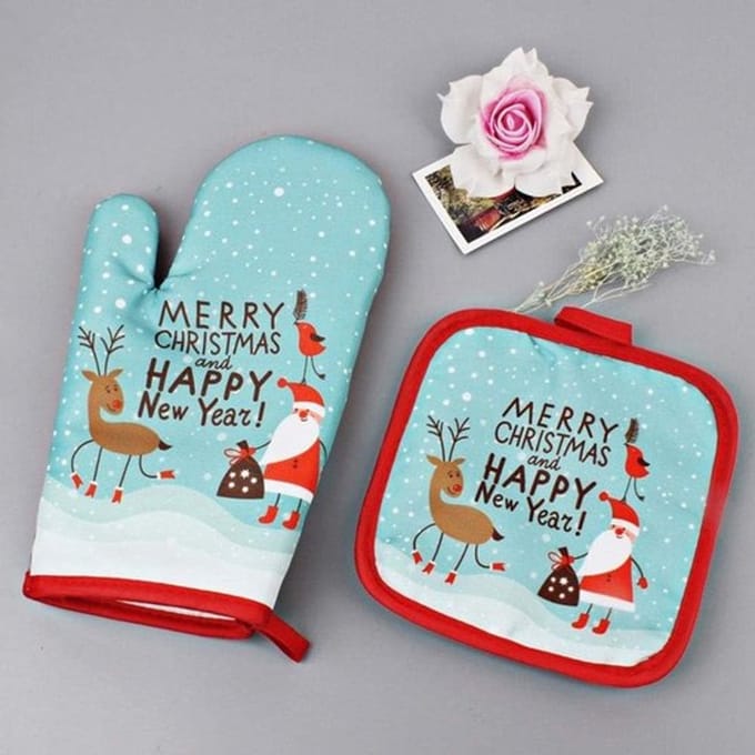 Kerstbakhandschoenen - Hittebestendig, Antislip - Magnetron - 2