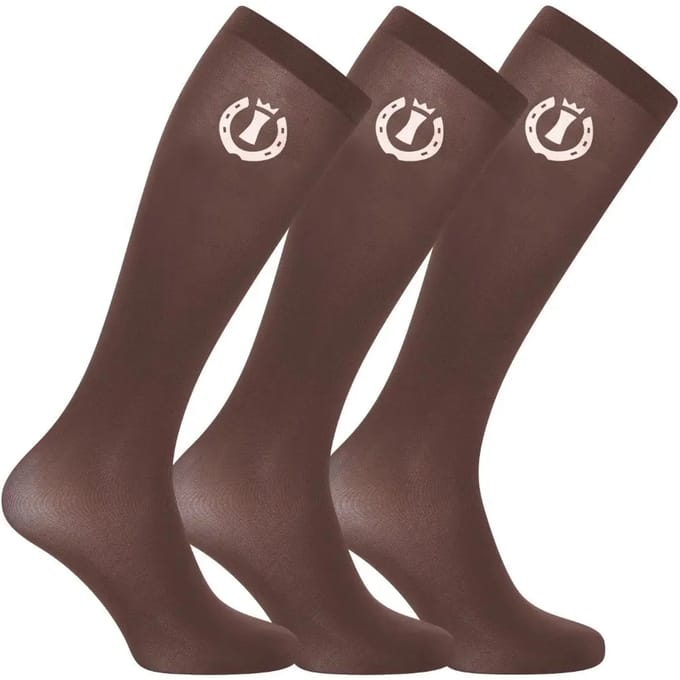 Imperial Riding Showsokken Imperial Riding Irholania 3-pack Bruin