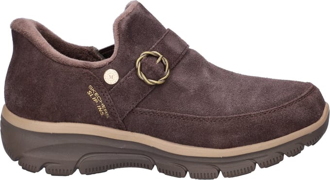 Skechers Hands Free Slip-Ins Easy Going dames instapschoen - Bruin - Maat 38
